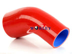 2.5"-2" Silicone 45 Degree Reducer Elbow Intercooler Turbo Hose for Car