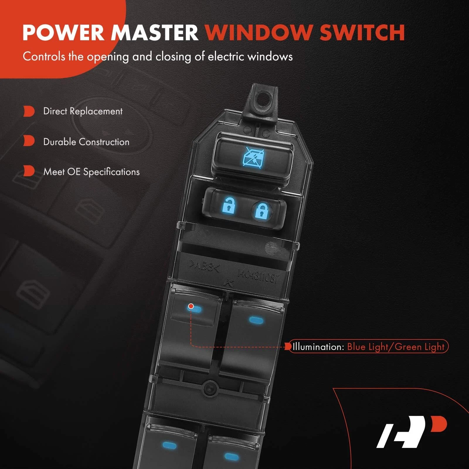 Front Left Power Window Switch for Toyota 4Runner (2010-2013)