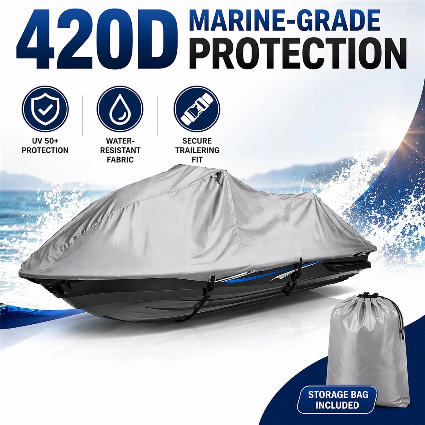 Jet Ski Cover for Sea Doo Wake Pro 215 (2012–2013)