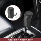 1Pc Gear Shift Knob Cover for Toyota Corolla (2014–2018) Gray Faux Leather