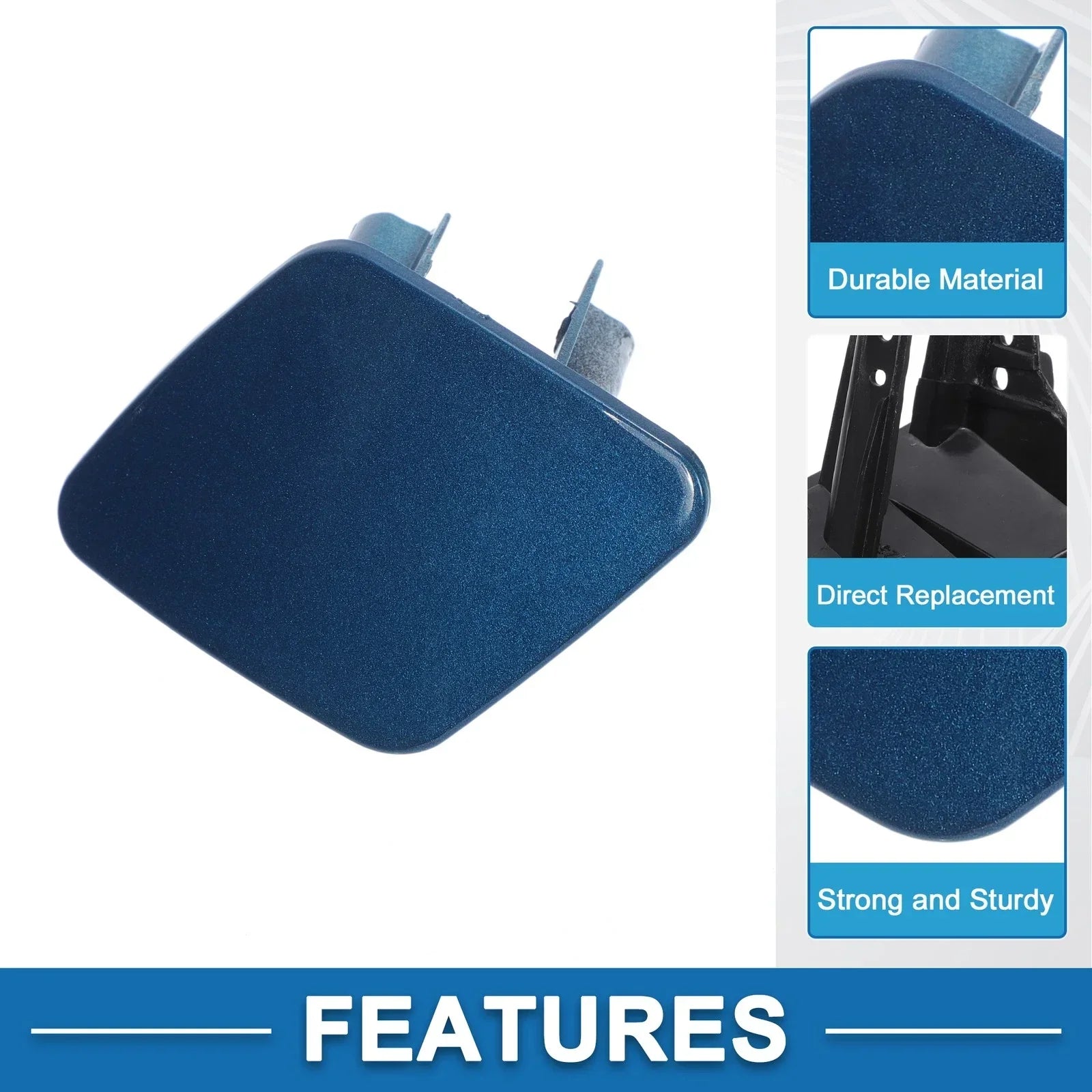 Front Left Bumper Headlight Washer Nozzle Cover for BMW 1 Series Blue