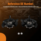 2X Front Steering Knuckle for Honda Pilot (2005–2008) Steel Black