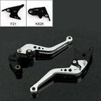 Short Brake Clutch Levers for Kawasaki Z750 Z800 (2007–2014) Silver T9