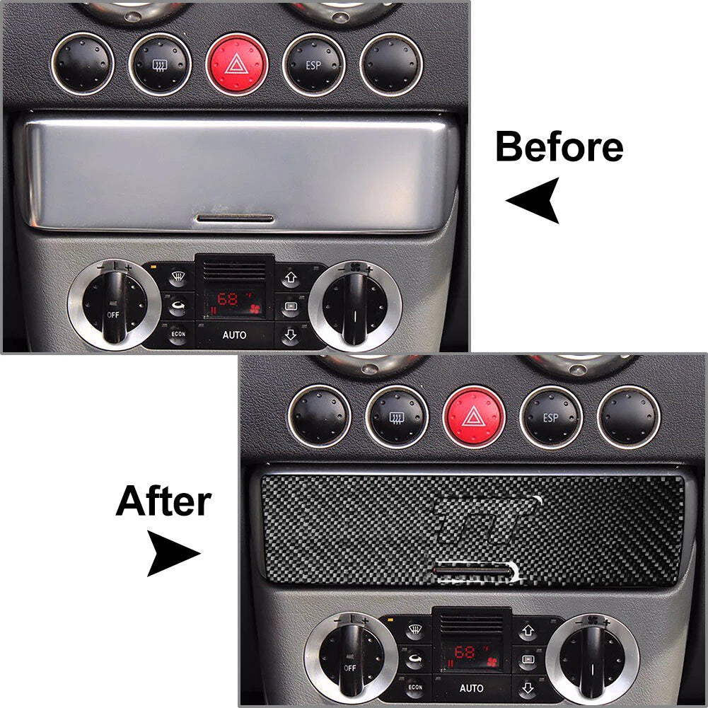 Center Console CD Radio Switch Control Panel Cover for Audi TT 8N (2001–2006)