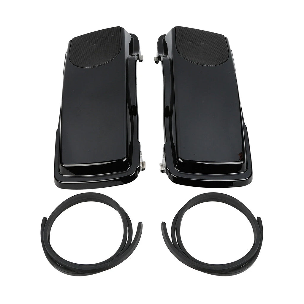 Saddlebag Lids for Harley Touring Models (1993–2013) 5x7" Speakers, Vivid Black