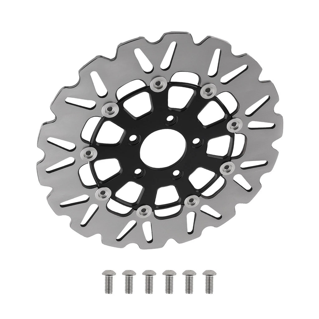 11.8" Black Front Brake Disc for Harley-Davidson Trike Tri Glide Ultra (2014–2023)