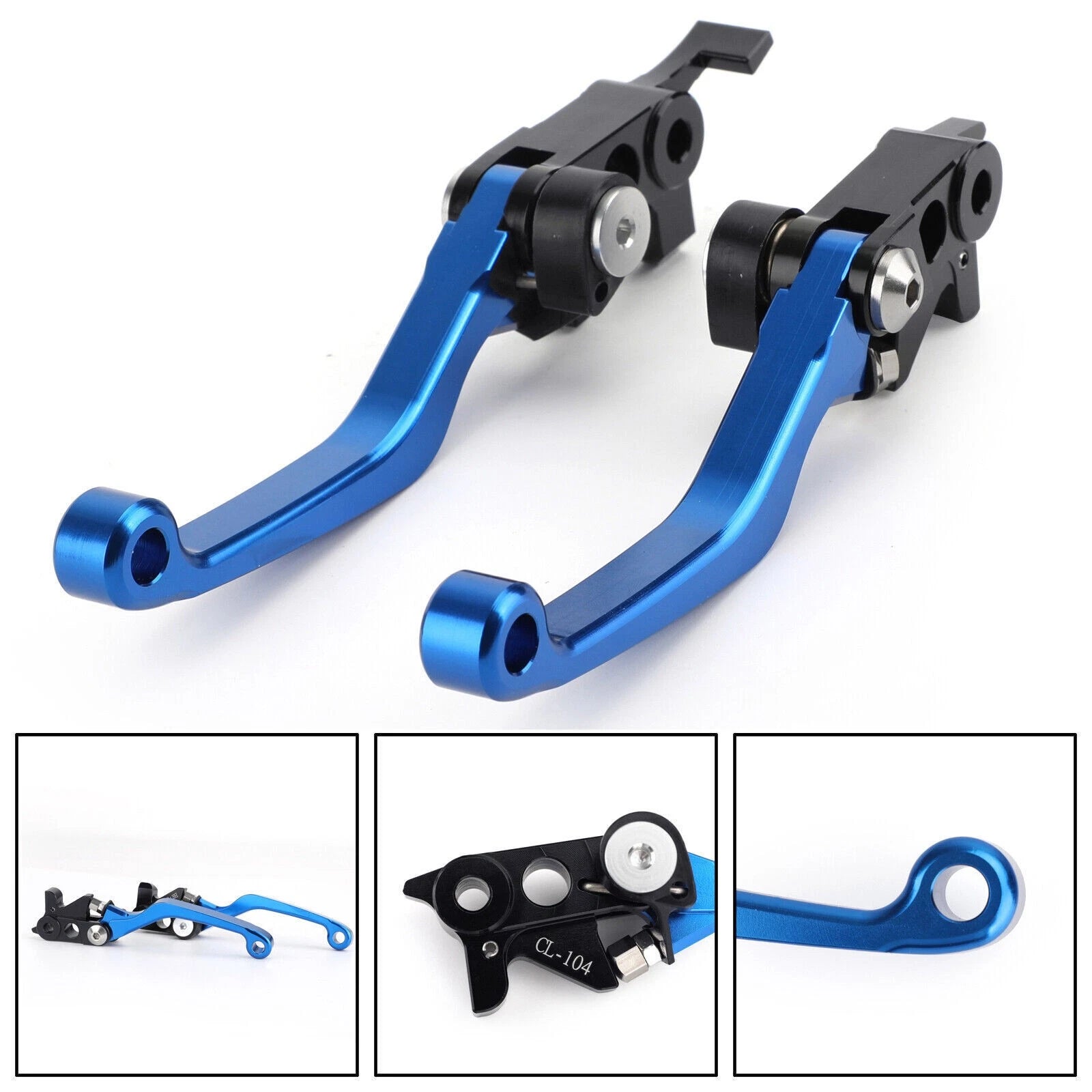 Pivot Brake Clutch Levers for Husqvarna TE250/300 (2018–2020) Blue