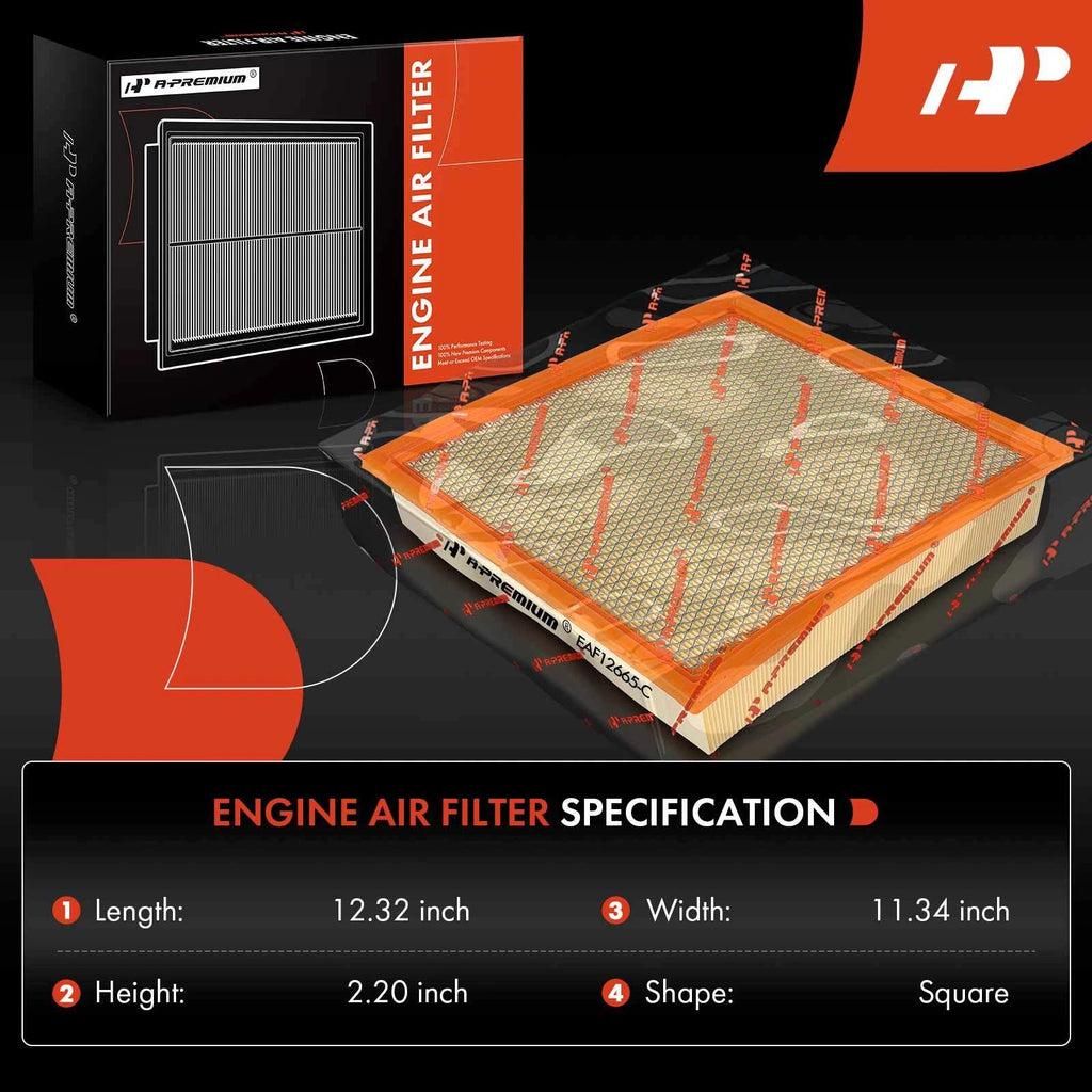 Engine Air Filter for Ford F-250 F-350 F-450 F-550 (2020–2023)