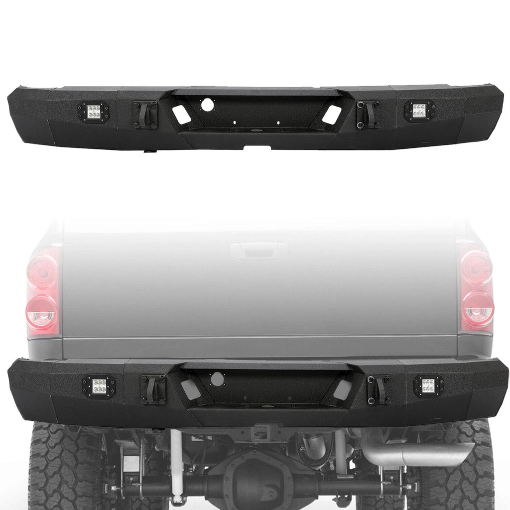 Rear Bumper with LED Light for Dodge Ram 1500 2500 3500 (2003–2009)