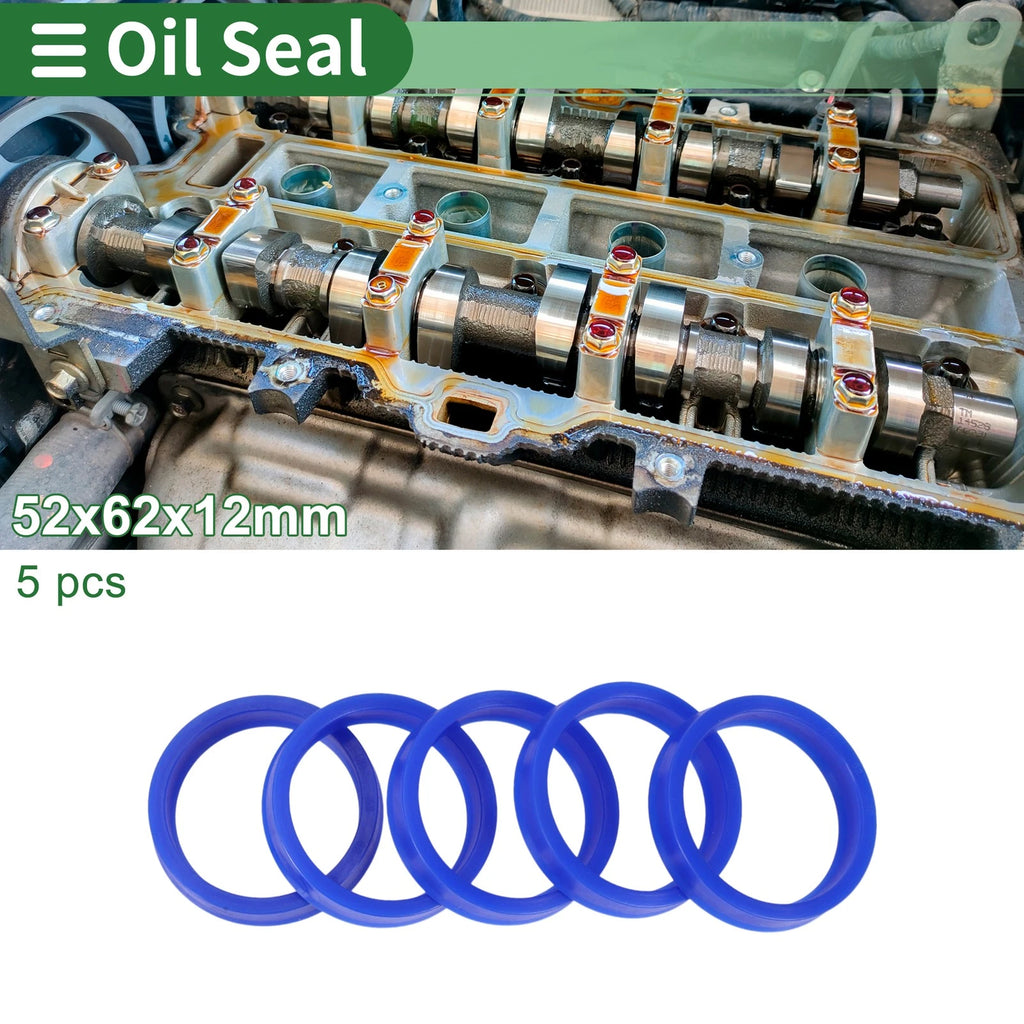 Set of 5 Oil Seal Rotary Shaft Seal 52x62x12mm for Various Models 