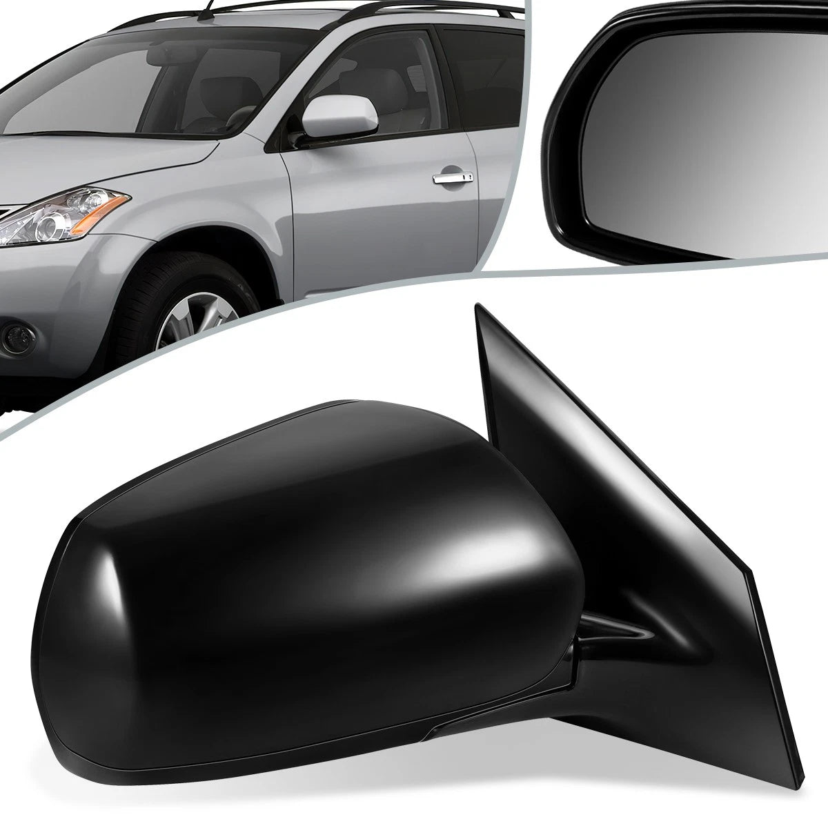 Power Memory Passenger Side Door Mirror Right for Nissan Murano (2005–2007) NI1321179