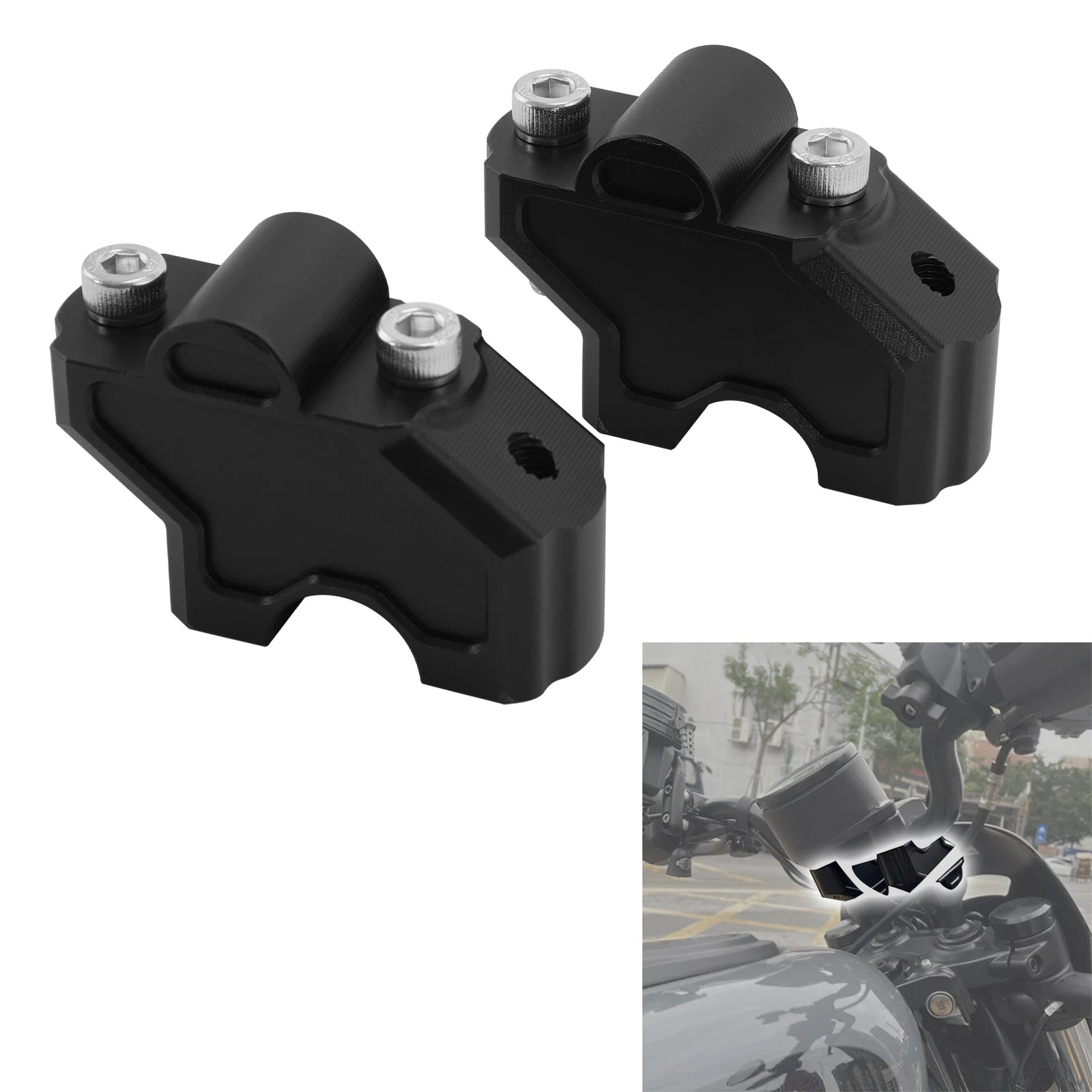 Handlebar Heightening Risers Clamp for Harley Nightster 975 (2022–2023)