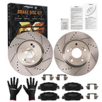Set of 4 Front Brake Rotors & Ceramic Pads for Honda Accord (2013–2022) S800011 P1654