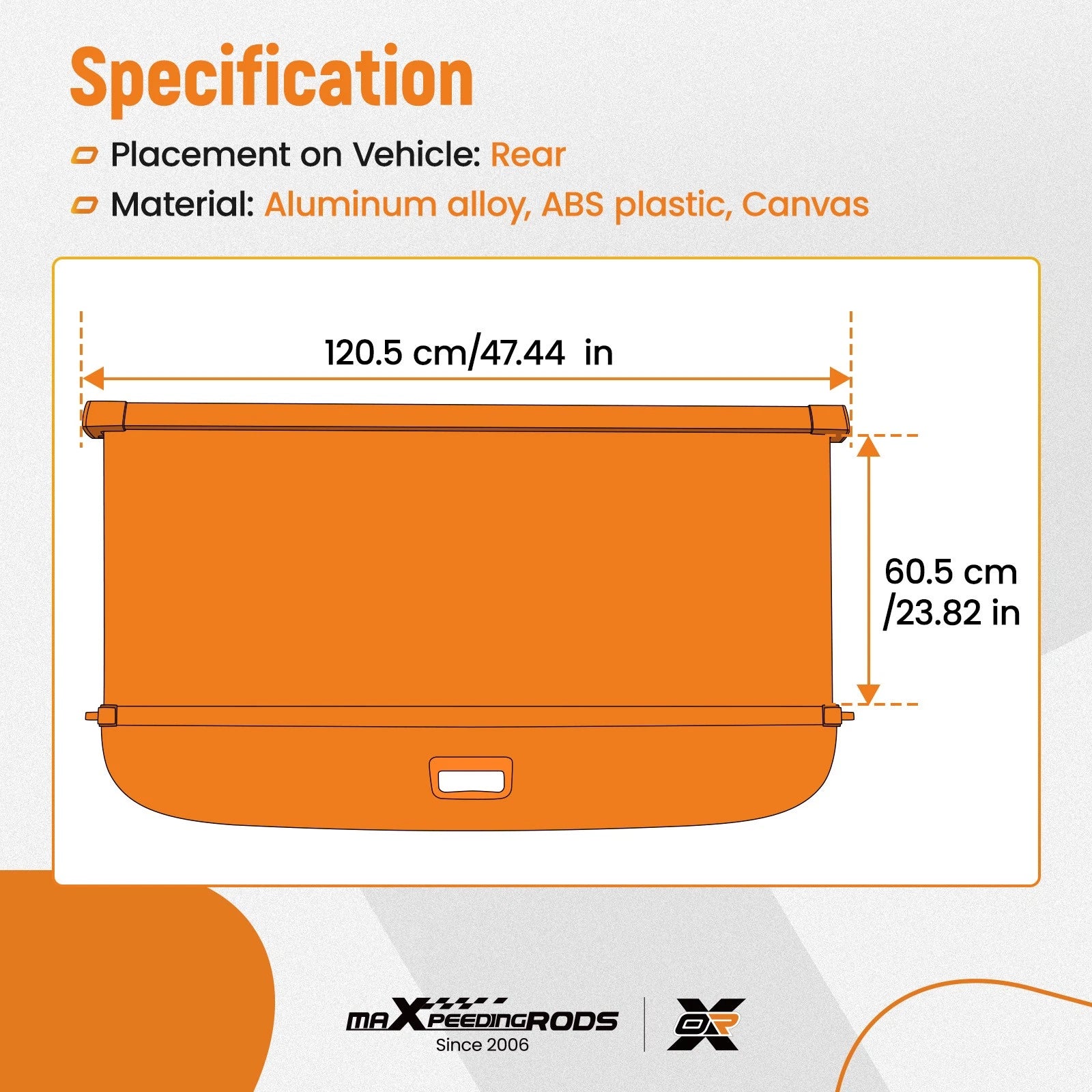 Parcel Shelf Cargo Cover for Subaru Crosstrek Impreza (2018–2023) Retractable