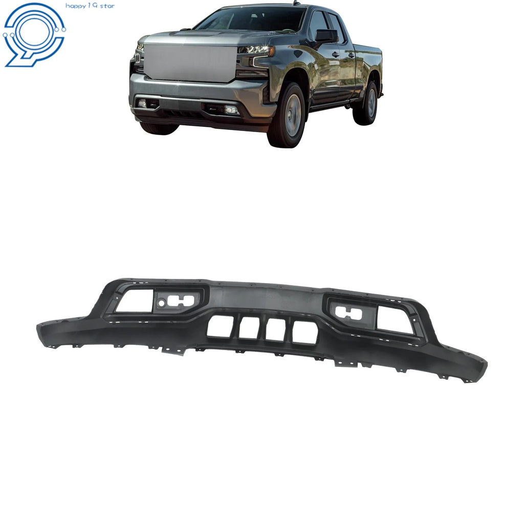 Front Bumper Cover for Chevy Silverado 1500 (2019–2021) w/ Lower Air Slots
