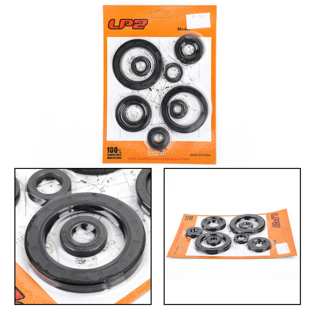 10-Piece Engine Oil Seal Crankcase Kit for Honda CRF450R (2007–2008)