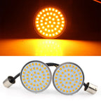 2" 1156 Amber LED Turn Signal Inserts for Harley Sportster (2014–2017)