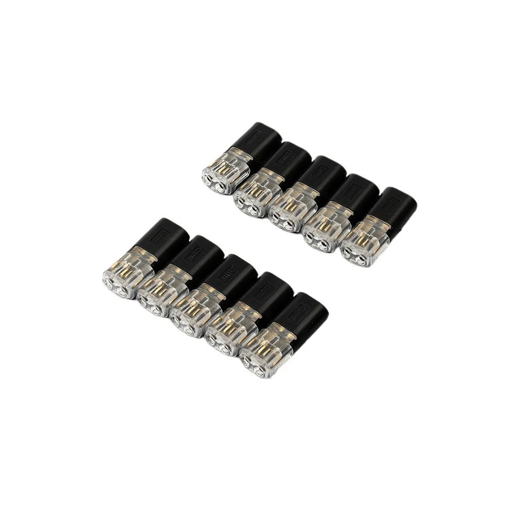 2X Waterproof 2 Pin Connector Clamp Kit for Car