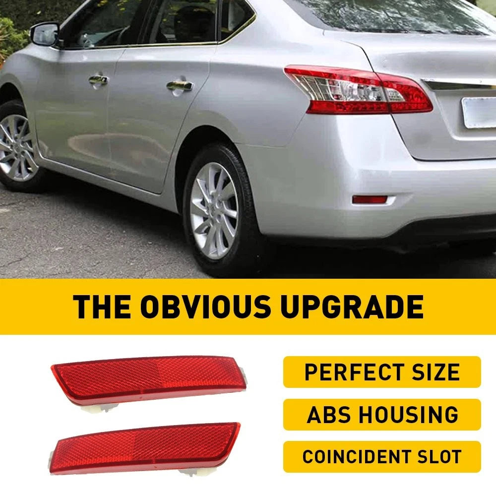 Bumper Reflector Set for Nissan Sentra (2013–2018) Rear Left & Right EXV