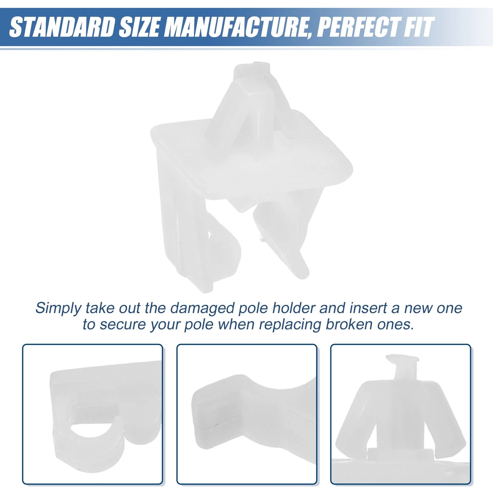 10 Pcs Hood Prop Rod Holder for Honda Civic 4dr (2006–2016) No. 90672SNB003