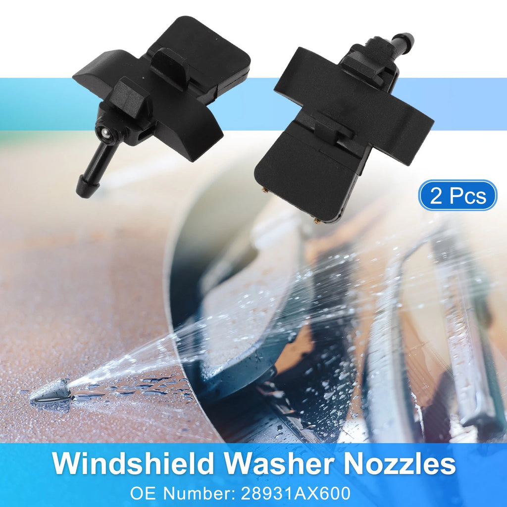 2X Windshield Washer Nozzle for Nissan Micra K12 (2003–2010) No. 28931AX600