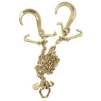 Set of 2 V-Chain Bridles with 8" Medium J Hooks for Automotive Use