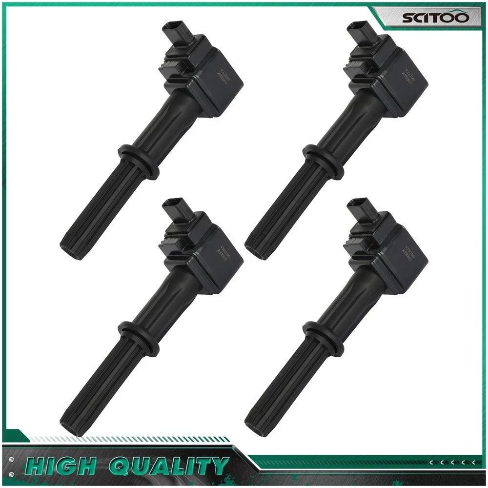 Set of 4 Ignition Coils for Chevrolet Spark (2016–2020) L4 1.4L