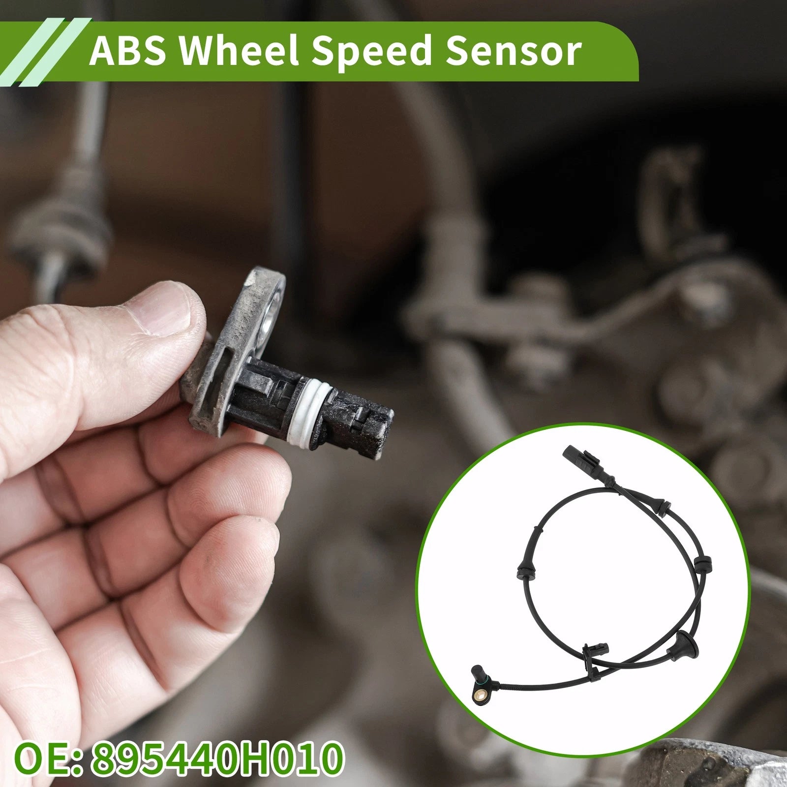 ABS Wheel Speed Sensor No. 895440H010 for Toyota Aygo (2005–2023)
