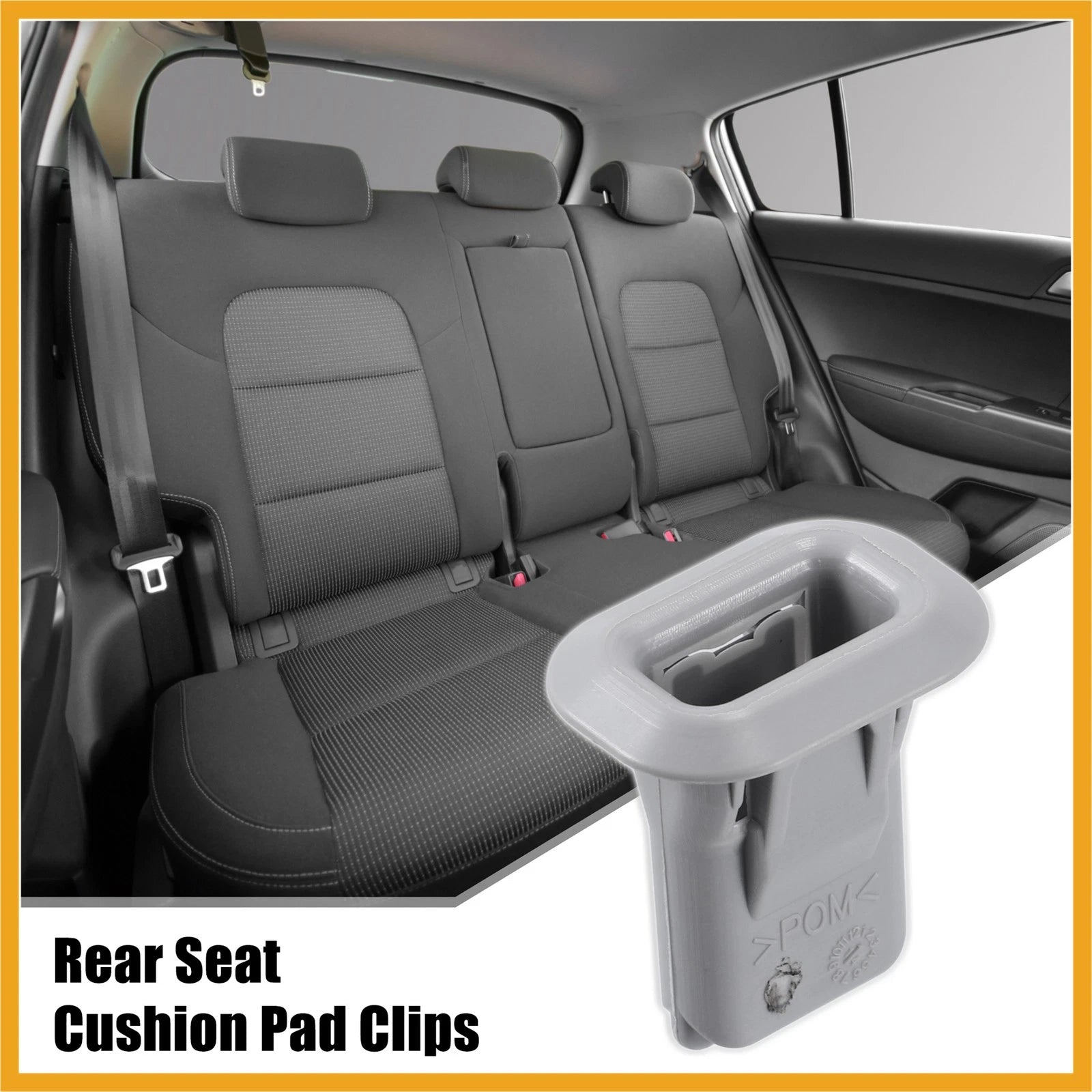 Set of 4 Rear Seat Cushion Pad Clips for Mercedes-Benz CLA250 (2014–2019)