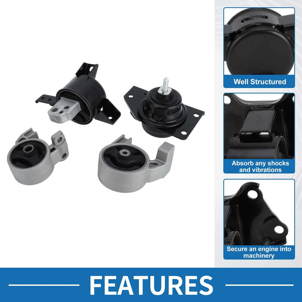 Engine Motor Trans Mount Set for Hyundai Accent (2006–2010)