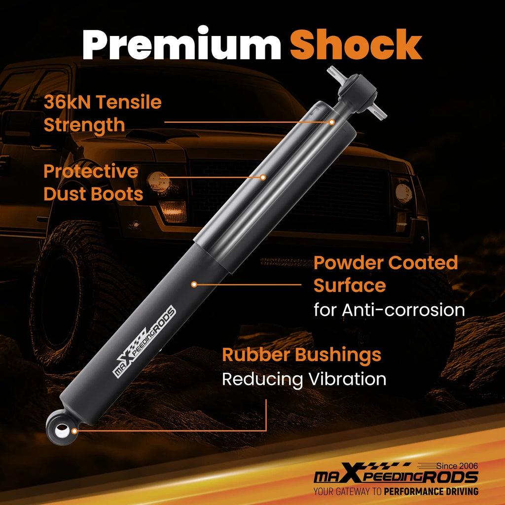 Rear Drop Shocks for Chevy GMC C1500 (1988–1998) 2WD 7"-8"