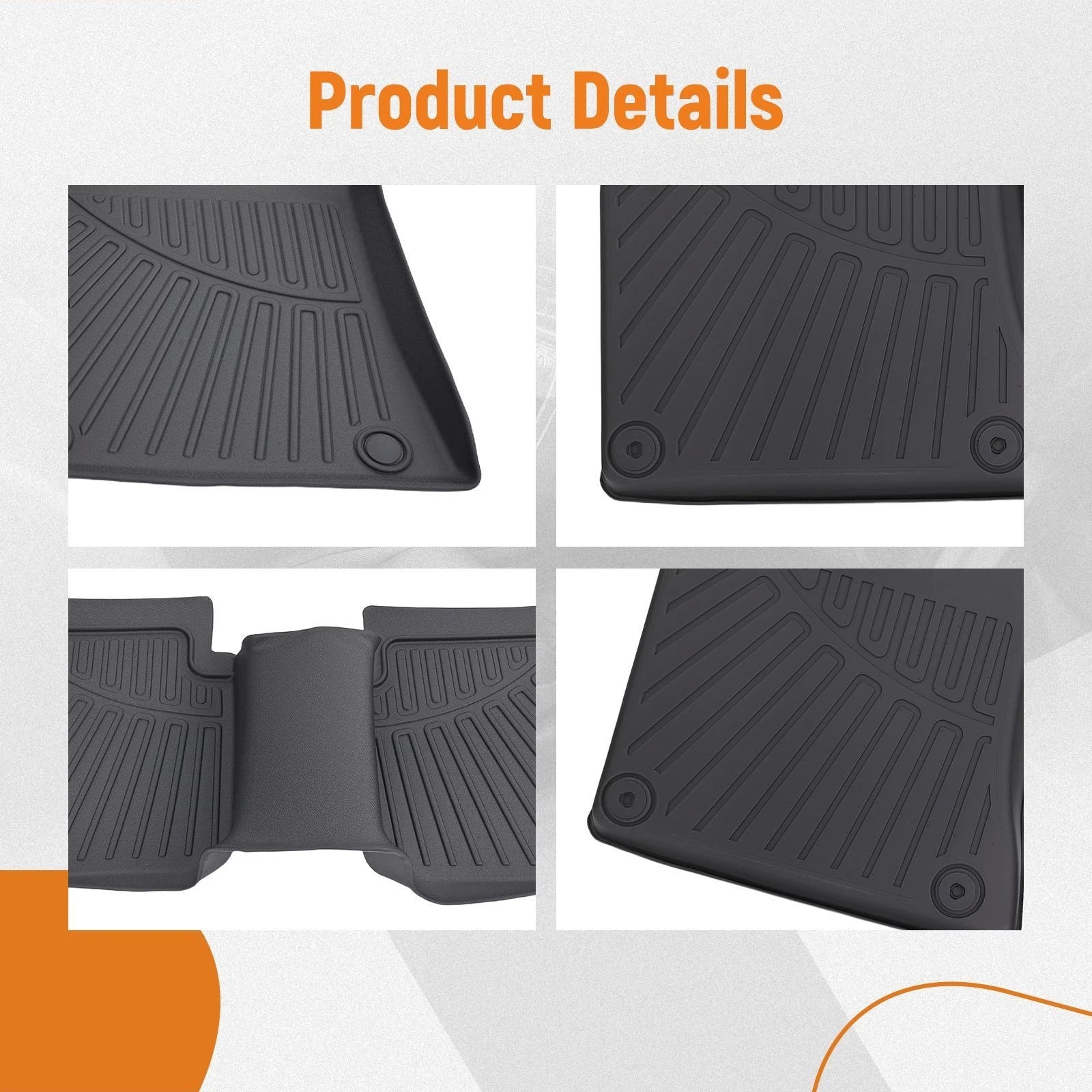 Black TPE Floor Mats Liner for Nissan Altima (2019–2025)