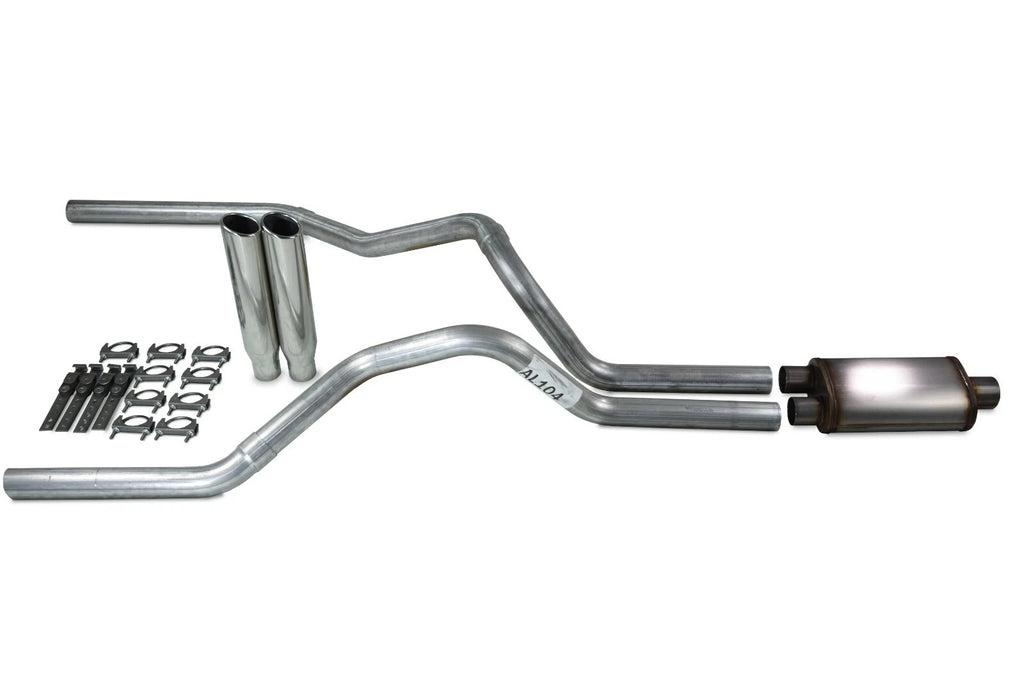 2.5" Dual Exhaust Kit for Chevy GMC 1500 Truck (1999–2006) - Stainless Tips