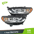 2X Headlight Assembly Set for Ford Fusion (2013–2016) Clear