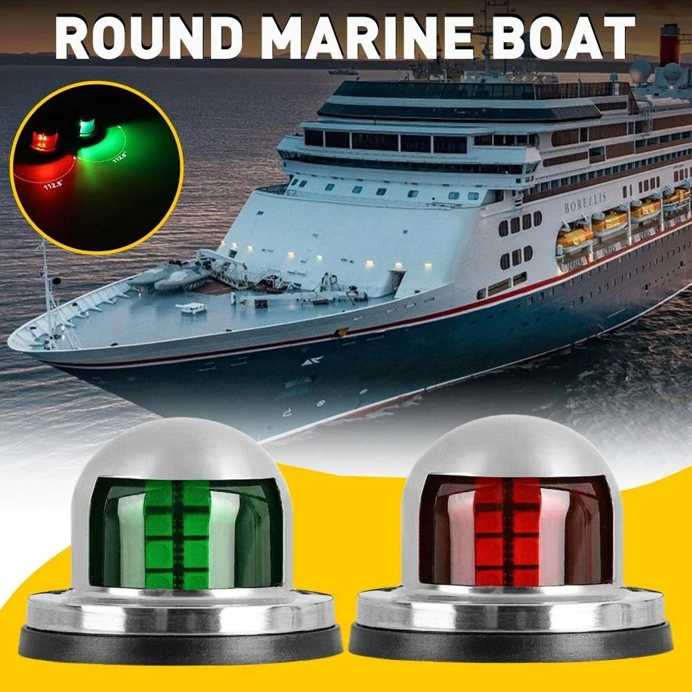 LED Waterproof Navigation Boat Bow Light for Marine Pontoon (12V)