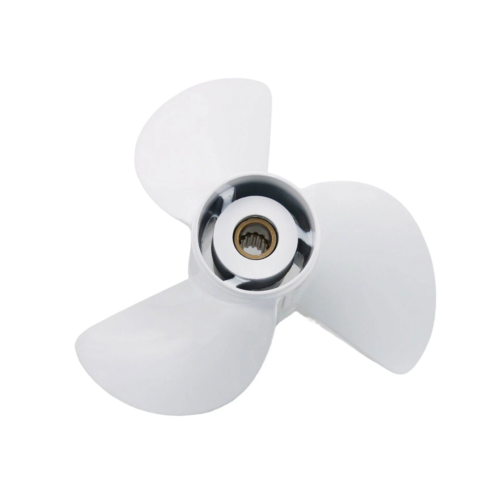 Boat Propeller 13 1/2x14-K for Yamaha Outboard 50-130HP (15 Spline) + Hardware Kit