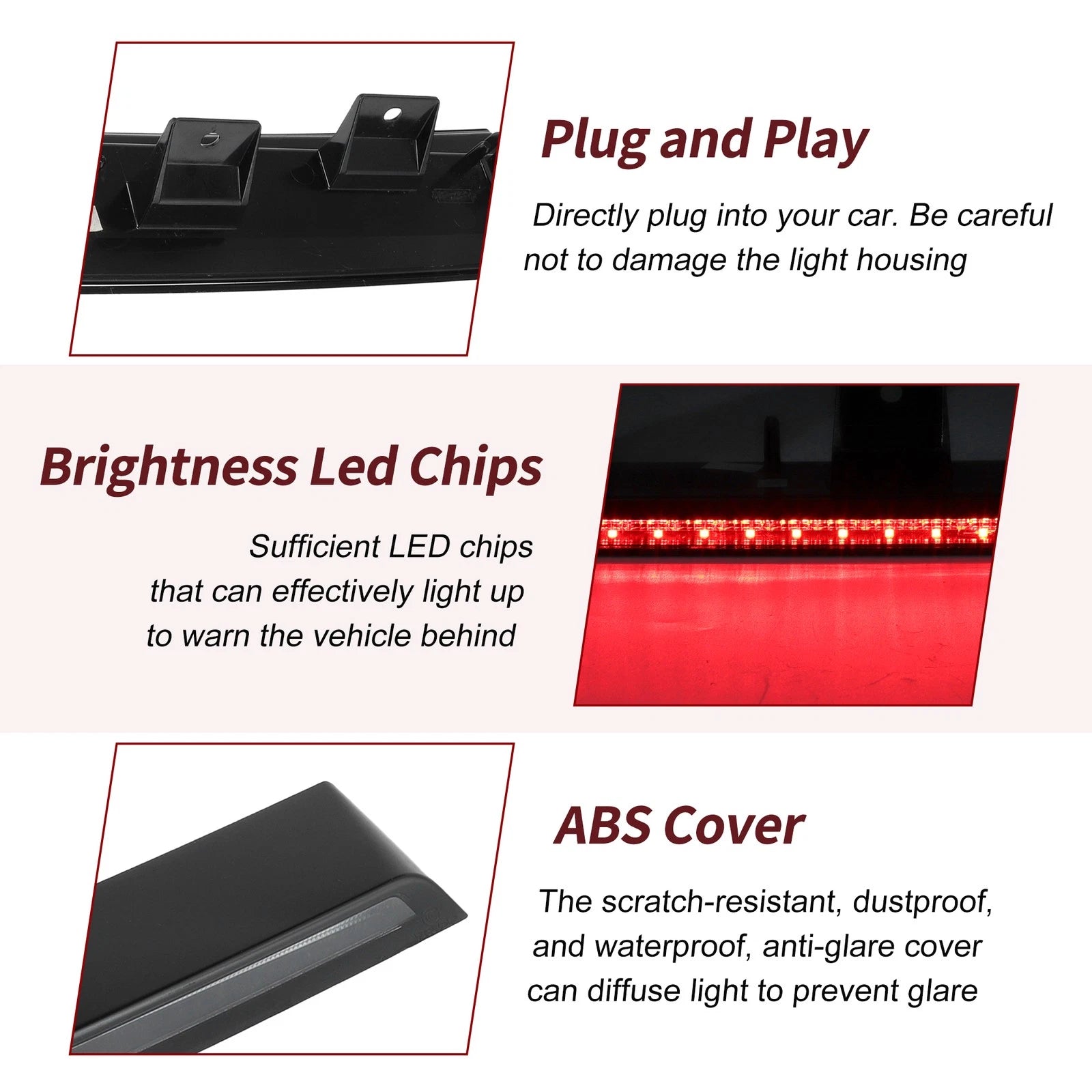 LED Third Brake Light for Ford Expedition (2018–2023) JL1Z13A613C
