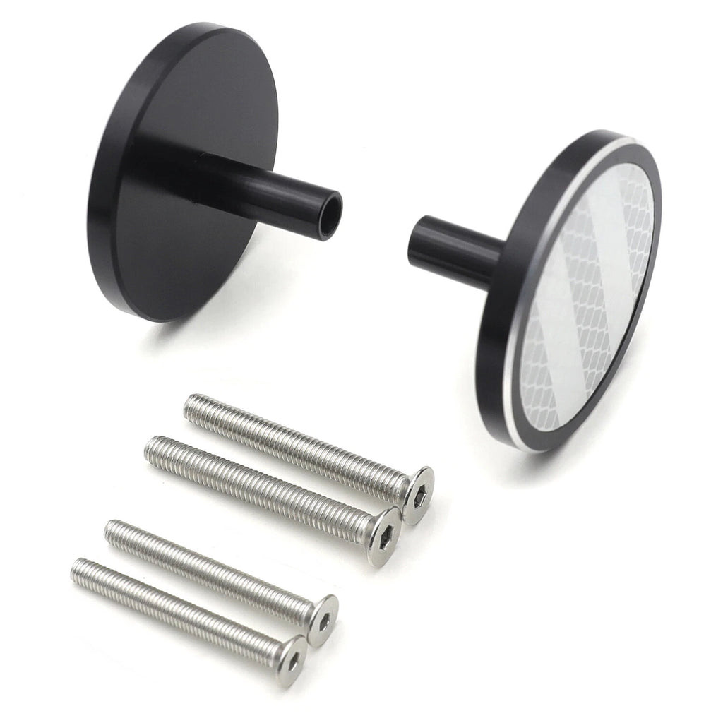 White Round Reflector with M5 M6 Screw Bolt for Kawasaki Ninja Honda CB