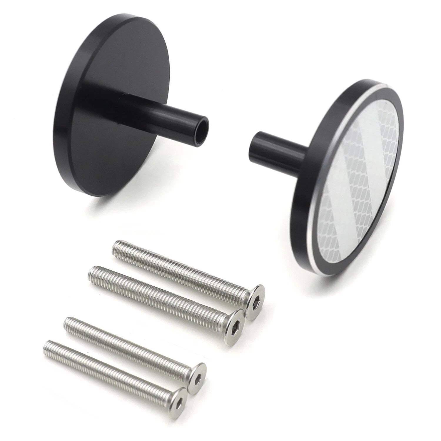 White Round Reflector with M5 M6 Screw Bolt for Kawasaki Ninja Honda CB