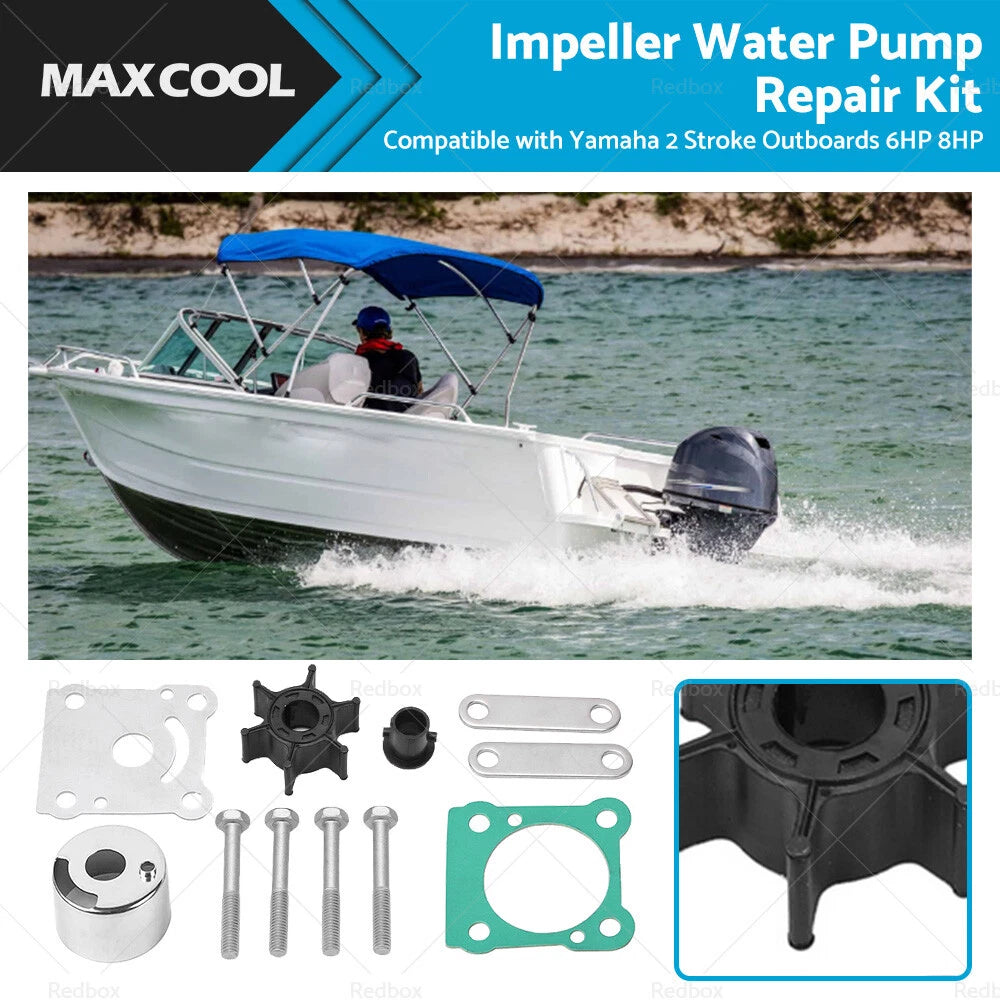 Water Pump Impeller Repair Kit for Yamaha 6 8hp Outboard (6G1-W0078-A1)