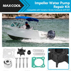 Water Pump Impeller Repair Kit for Yamaha 6 8hp Outboard (6G1-W0078-A1)