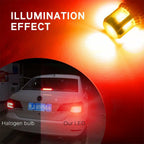 2X 3157 Red 12SMD LED Parking Turn Signal Light Bulbs for Vehicles