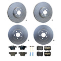 Hella Front & Rear Low-Met Disc Brake Pad Kit for Mercedes GLC300 (2016)