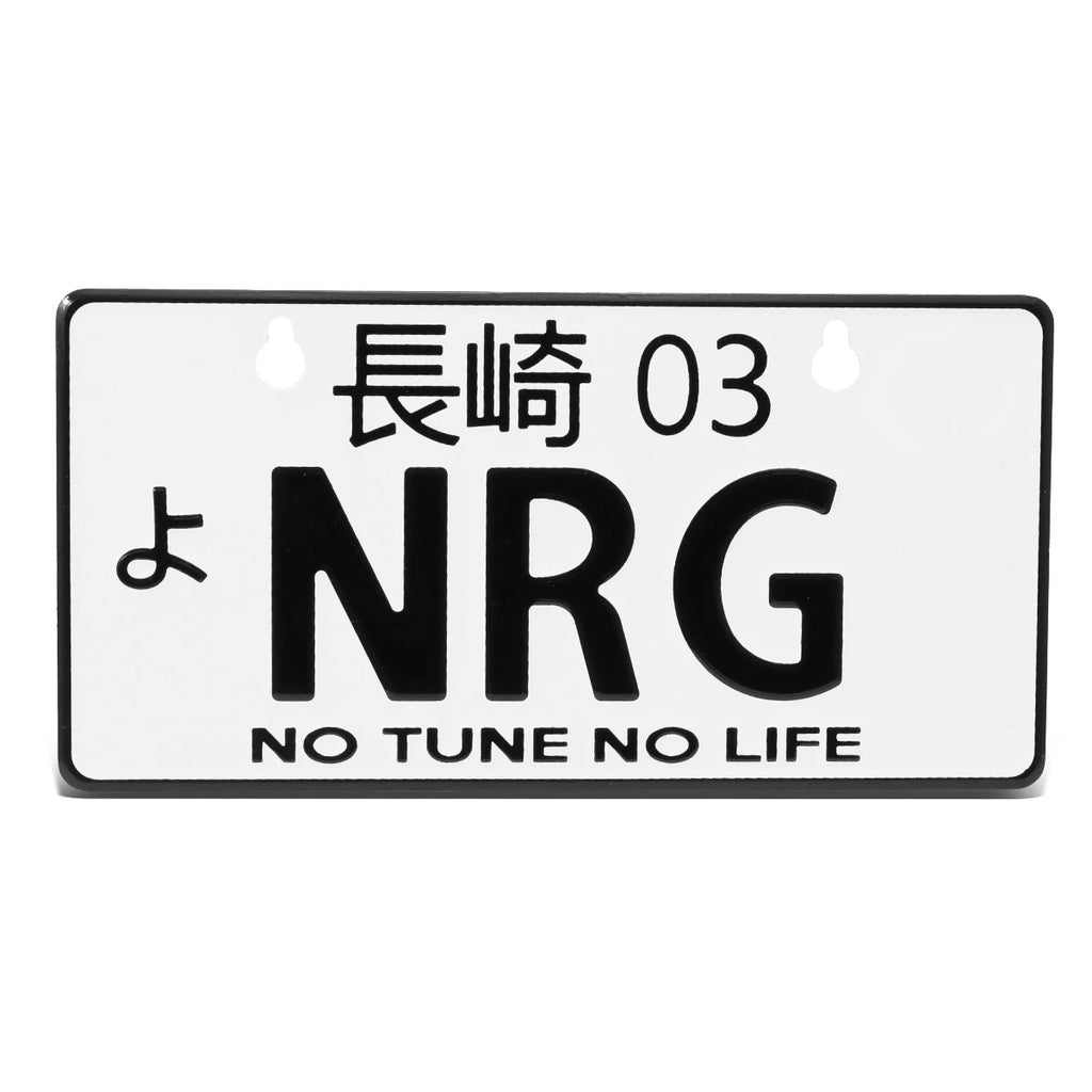 NRG Innovations Mini License Plate for Universal Fit (3"H x 6"W) MP-001-NRG