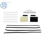 Set of 4 Chrome Window Sweep Weatherstrips for Firebird Camaro (1970-1981)