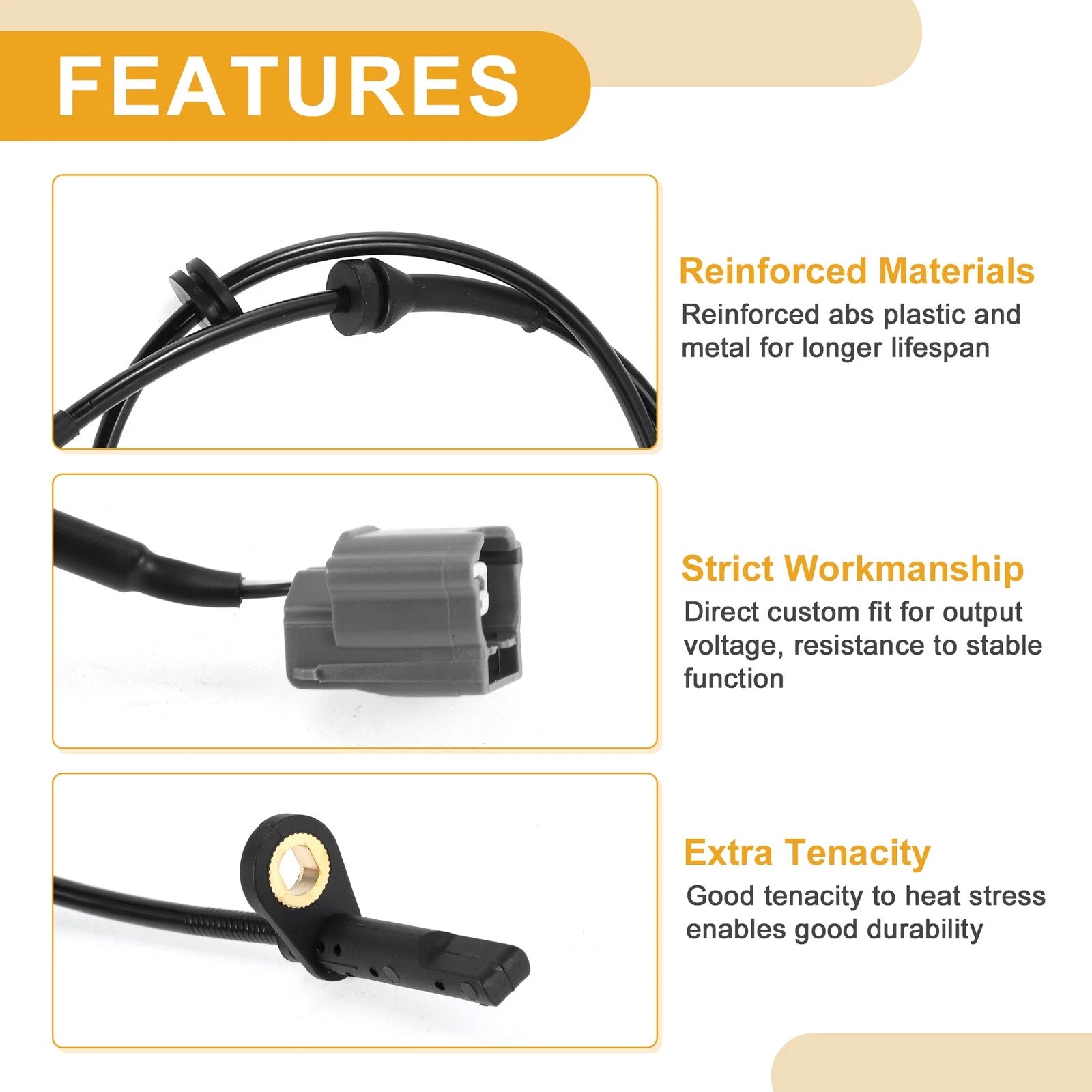 ABS Wheel Speed Sensor No. 479104CE0A for Nissan Rogue (2015–2016) Front Left Right