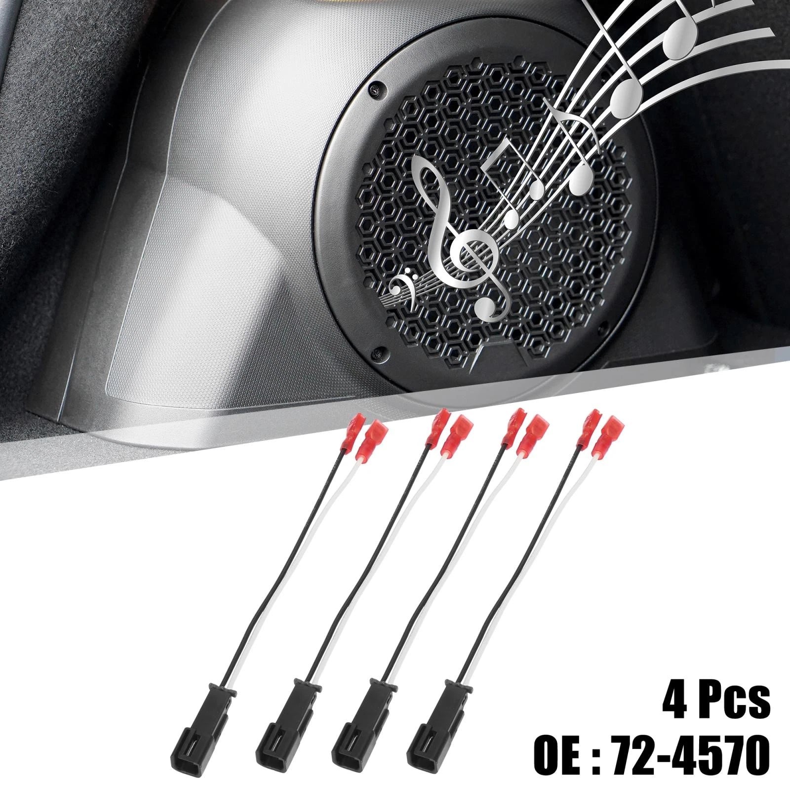 Set of 4 Speaker Connector Harness Adapter for Chevrolet Cavalier (1995–2005)