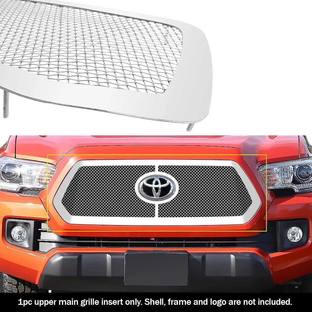Stainless Chrome Mesh Grille Insert for Toyota Tacoma (2018–2019)