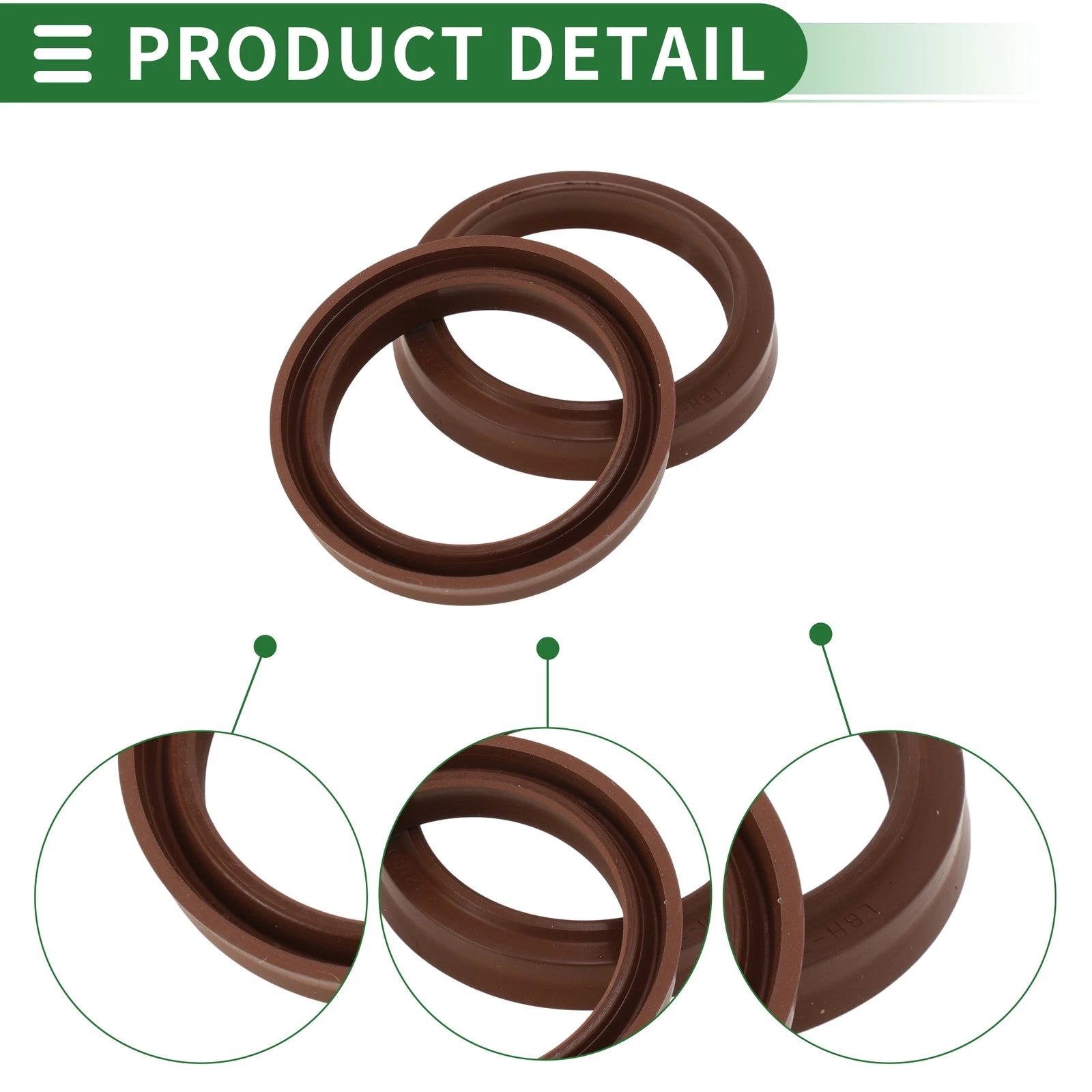 Set of 5 Oil Seal Rotary Shaft Seal FKM Rubber 30x38x5mm