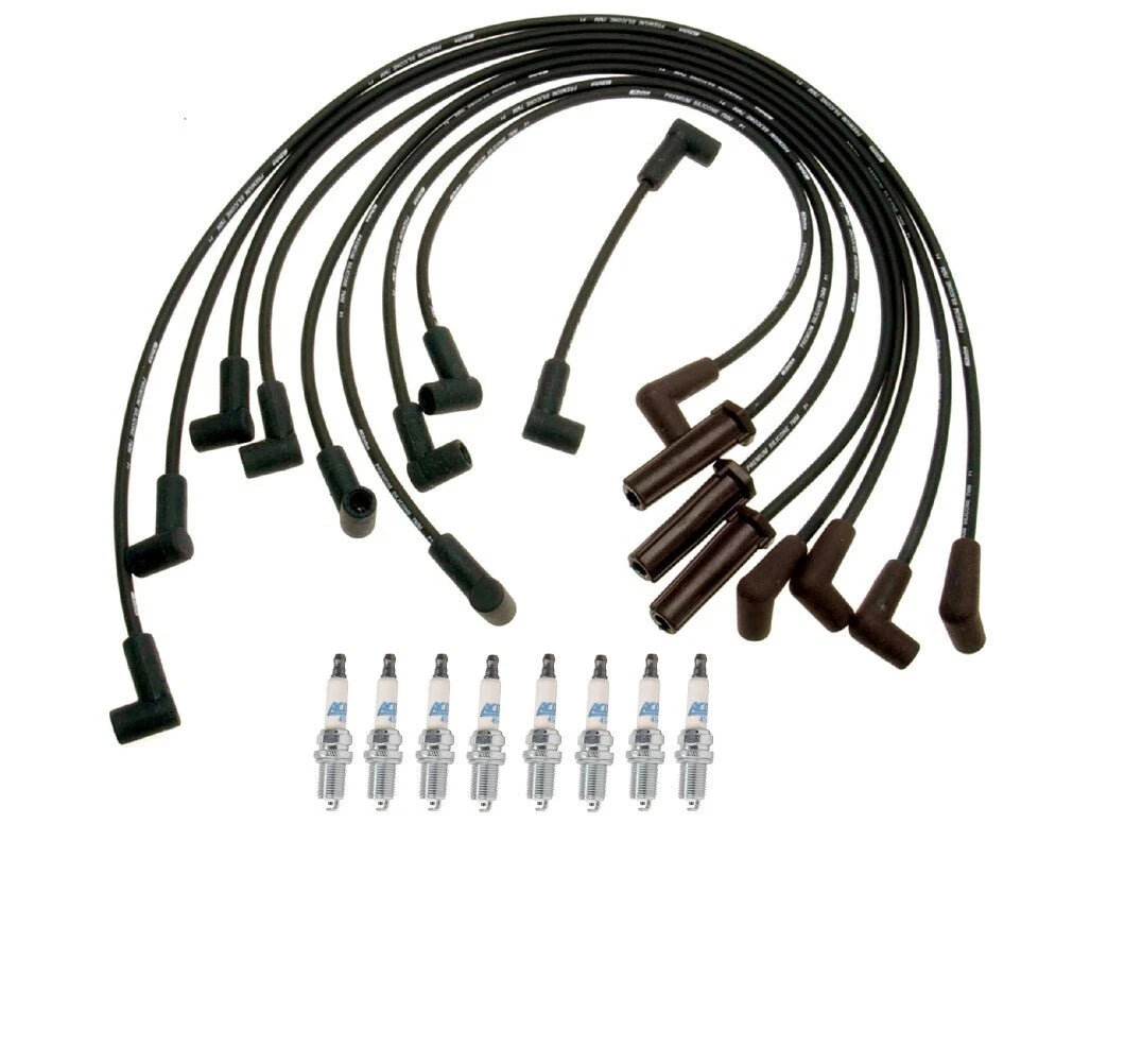 Set of 8 Ignition Wires for Chevy Pontiac V8 (GM OE)